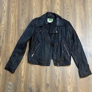 Anthropologie Black Moto Jacket